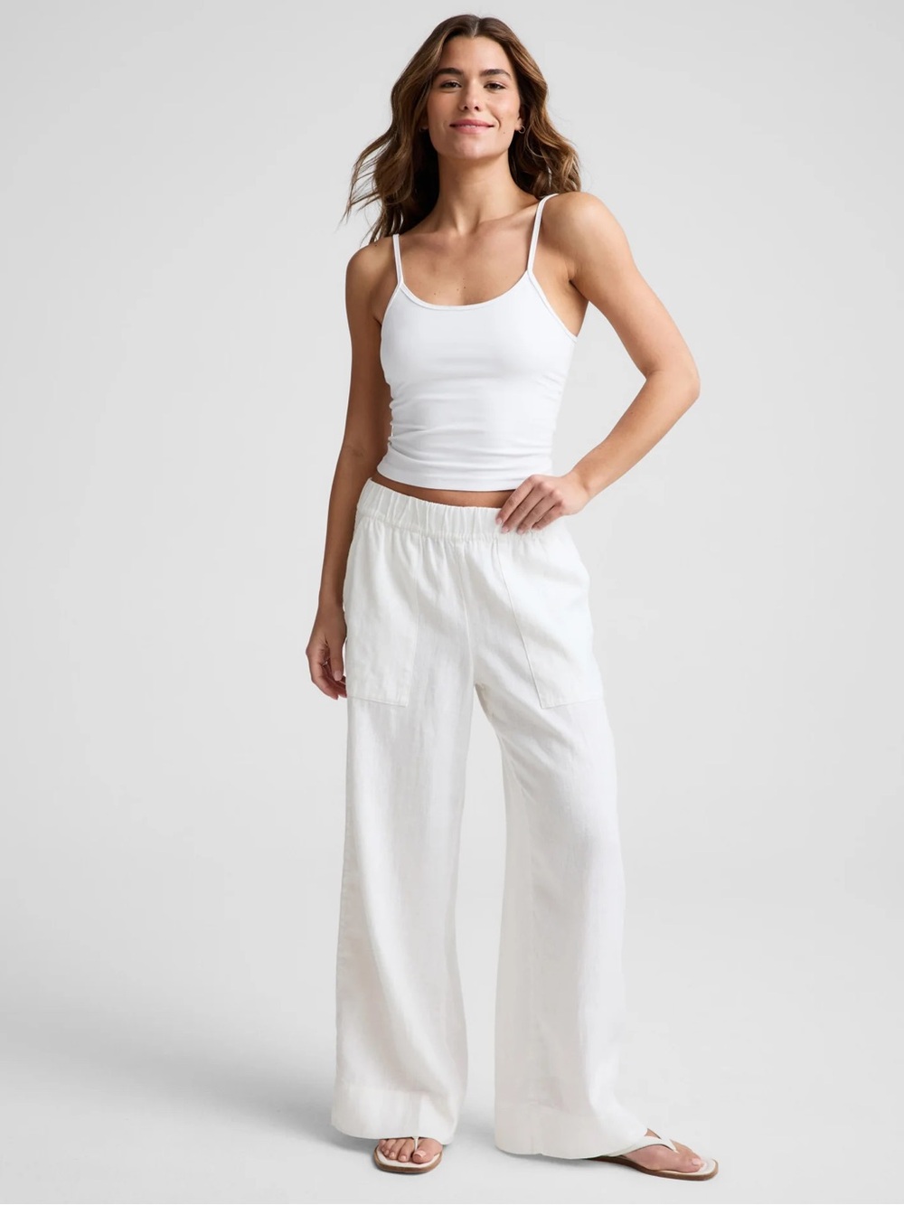 Beyond Yoga Linen Easy Wide Leg Pant 31”